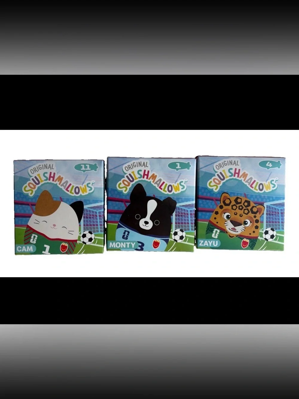 MCDONALD'S HAPPY MEAL TOY 2026 FIFA SQUISHMALLOWS #11 #1 #4 Cam Monty Zayu